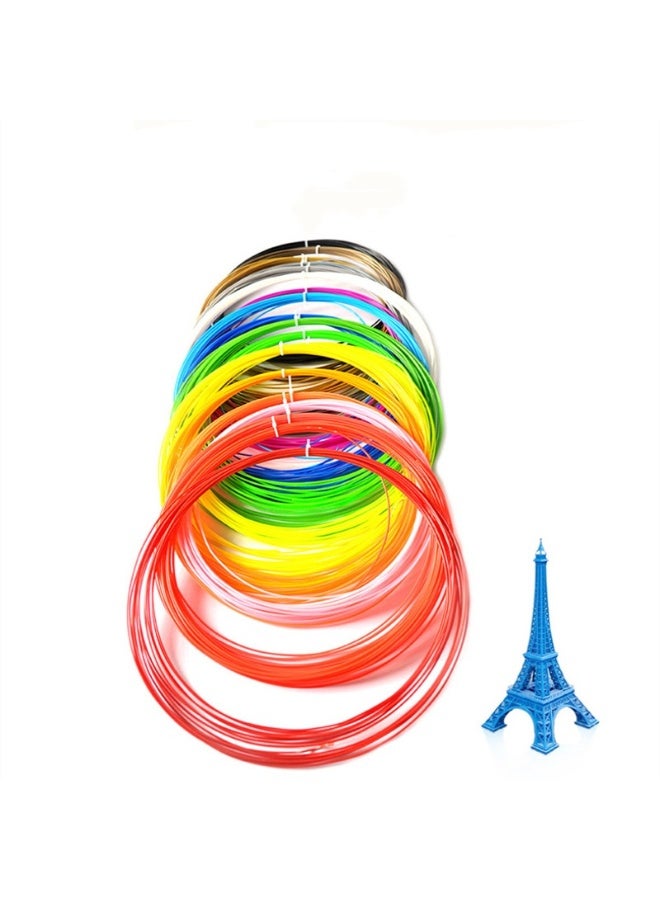 High Temperature Pla 3D Printer Filament 5m Roll for Printers, 20-Color Random Printing Filament Refills for Industrial and Scientific Random Color - Image 3